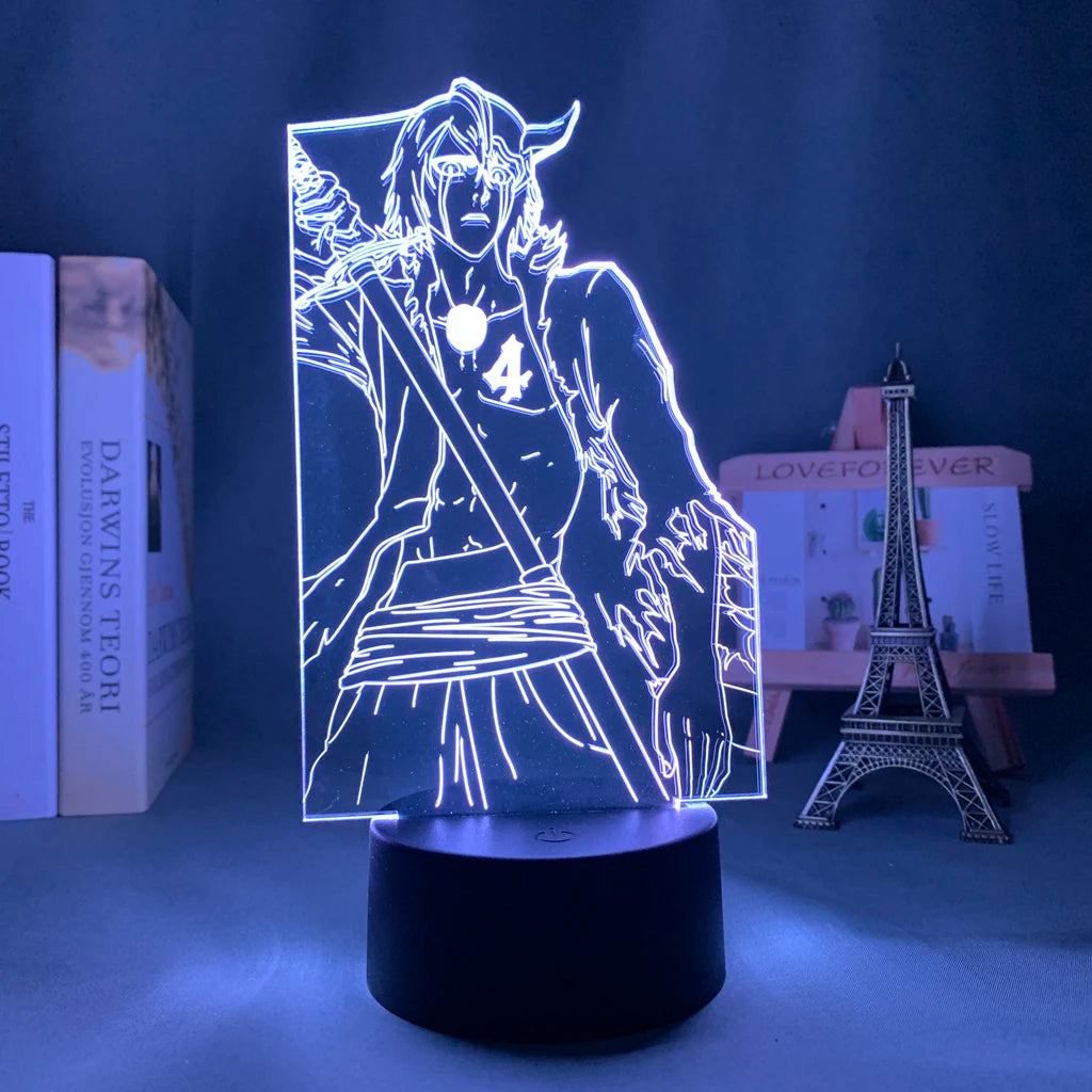 Anime Led Light Bleach Toshiro Hitsugaya // Gift Room Decor Manga 3d Lamp Toshiro Hitsugaya Bleach