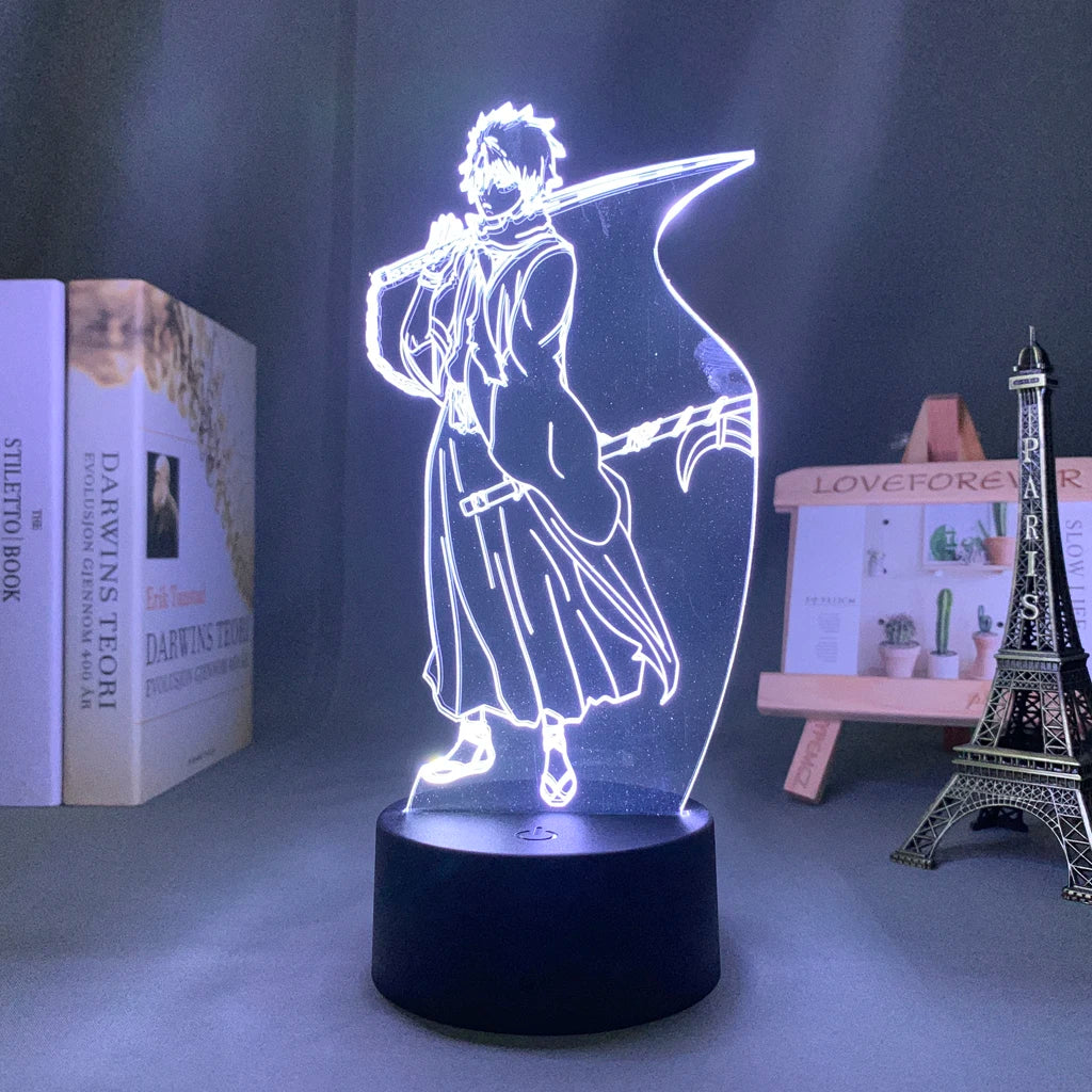 Anime Led Light Bleach Toshiro Hitsugaya // Gift Room Decor Manga 3d Lamp Toshiro Hitsugaya Bleach