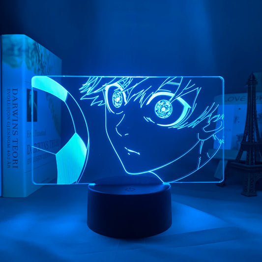 Lamp Blue Lock // Anime Led Night Light Blue Lock Yoichi Isagi for Room Decor Nightlight Lamp Blue Lock