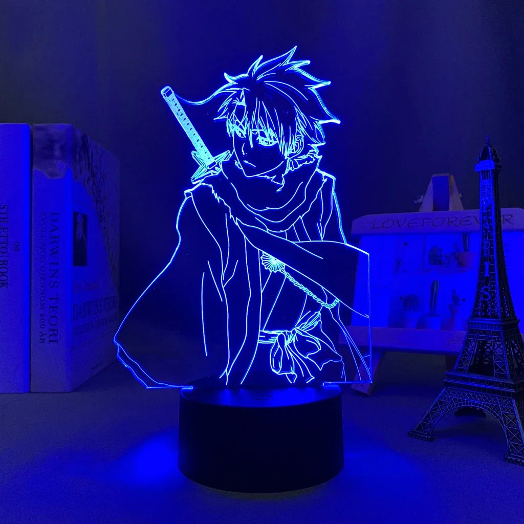 Anime Led Light Bleach Toshiro Hitsugaya // Gift Room Decor Manga 3d Lamp Toshiro Hitsugaya Bleach