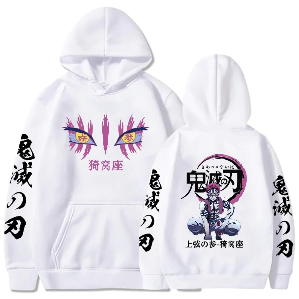 Anime Printed Hoodie – Unisex Fleece Pullover | Autumn/Winter Streetwear