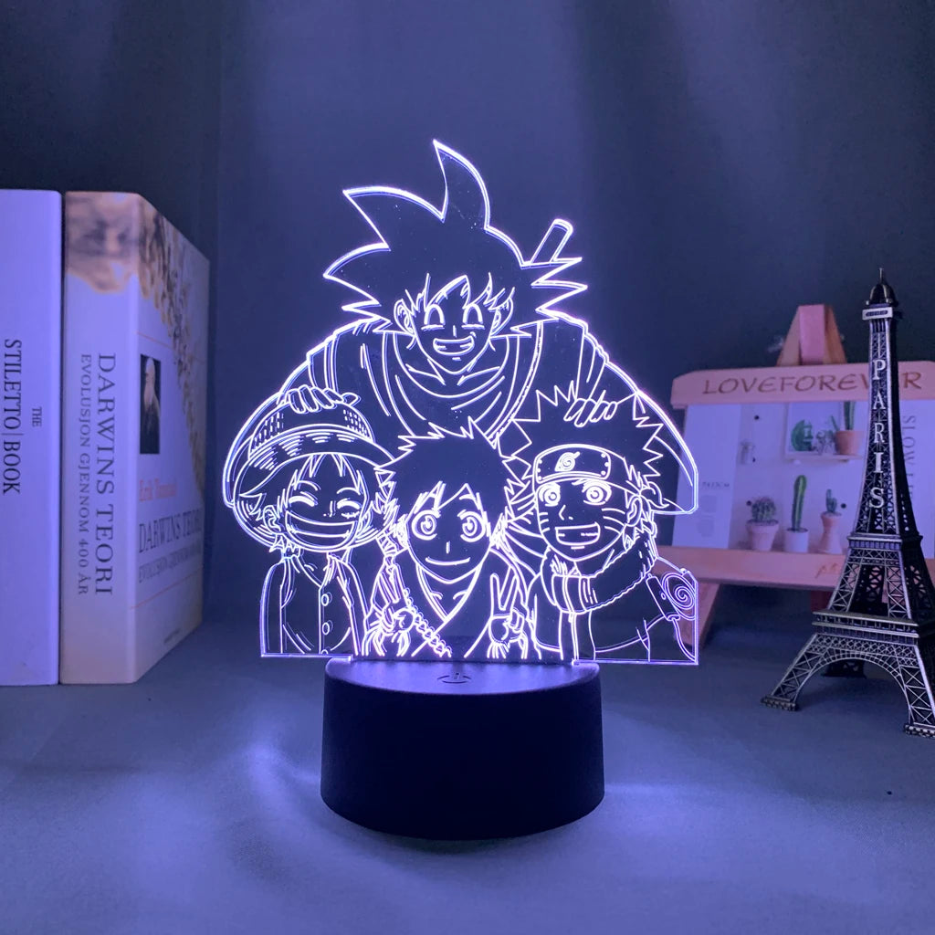 Anime Led Light Bleach Toshiro Hitsugaya // Gift Room Decor Manga 3d Lamp Toshiro Hitsugaya Bleach