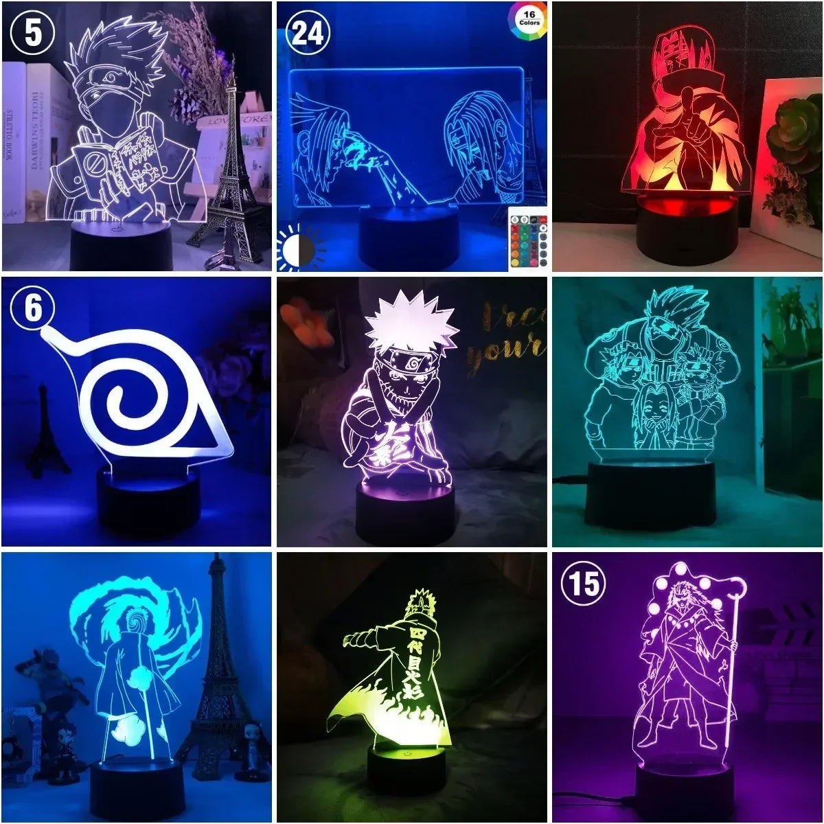 3D LED Lamp – Manga Night Light