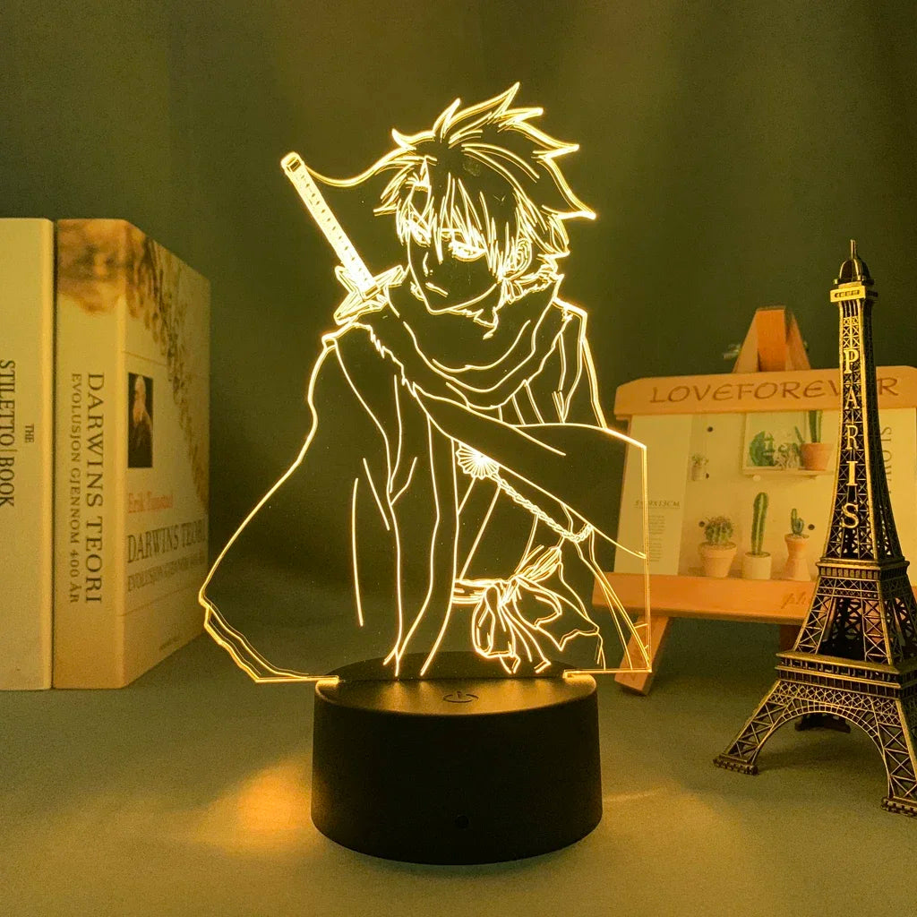 Anime Led Light Bleach Toshiro Hitsugaya // Gift Room Decor Manga 3d Lamp Toshiro Hitsugaya Bleach