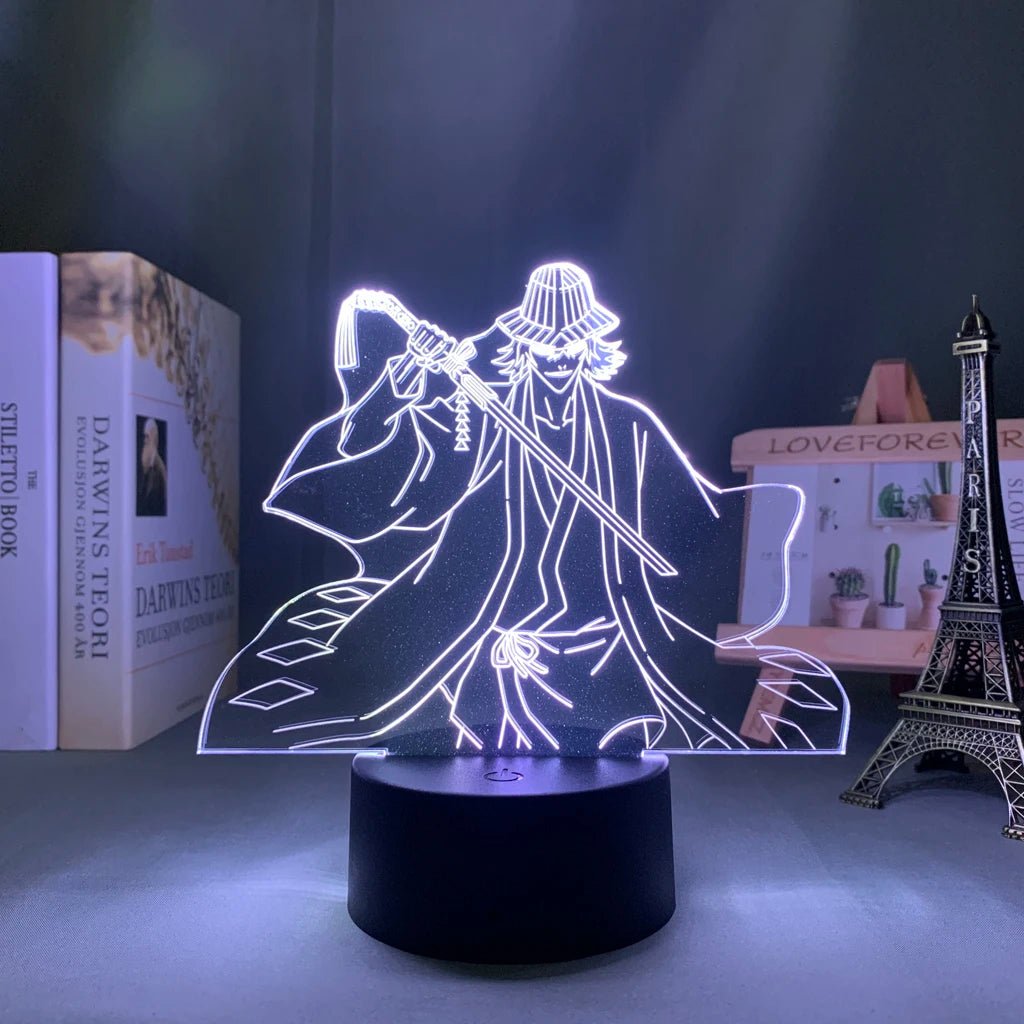 Anime Led Light Bleach Toshiro Hitsugaya // Gift Room Decor Manga 3d Lamp Toshiro Hitsugaya Bleach