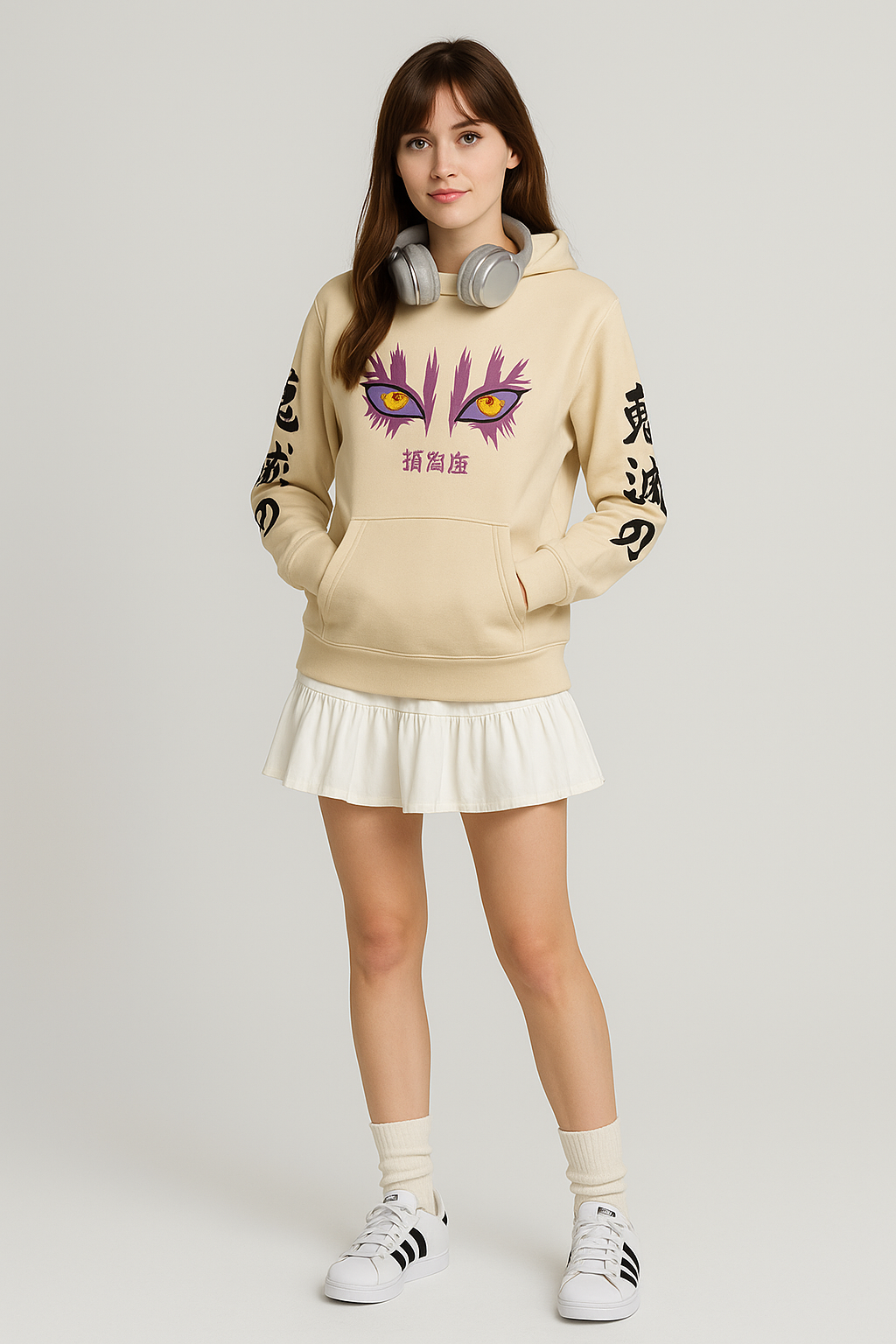 Anime Printed Hoodie – Unisex Fleece Pullover | Autumn/Winter Streetwear