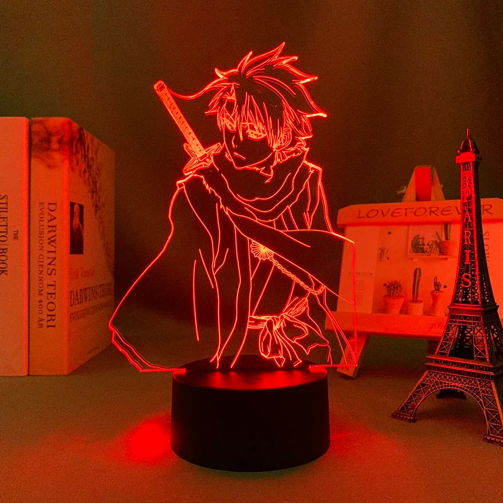 Anime Led Light Bleach Toshiro Hitsugaya // Gift Room Decor Manga 3d Lamp Toshiro Hitsugaya Bleach