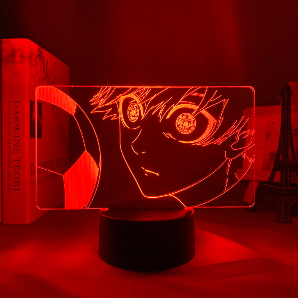 Lamp Blue Lock // Anime Led Night Light Blue Lock Yoichi Isagi for Room Decor Nightlight Lamp Blue Lock