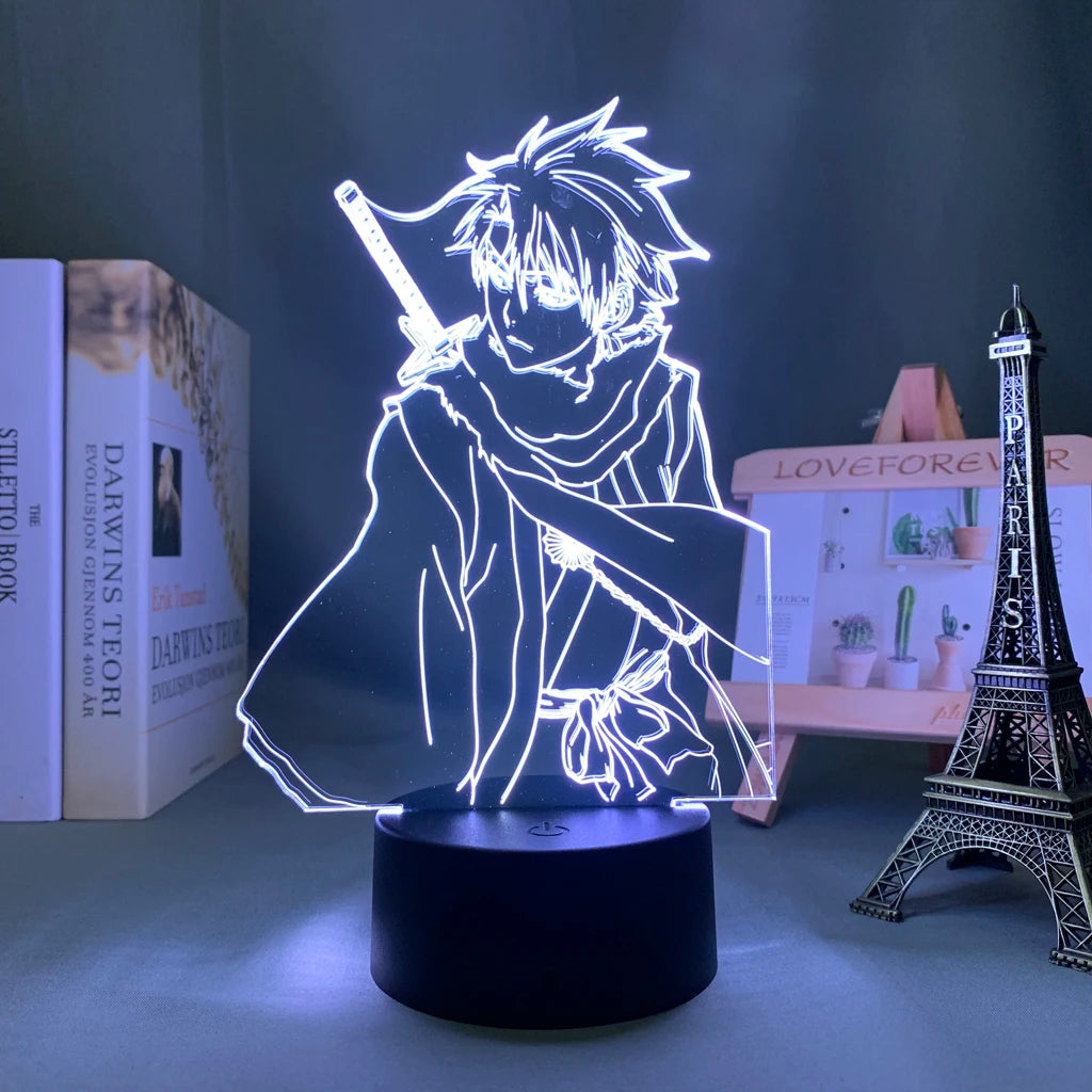 Anime Led Light Bleach Toshiro Hitsugaya // Gift Room Decor Manga 3d Lamp Toshiro Hitsugaya Bleach