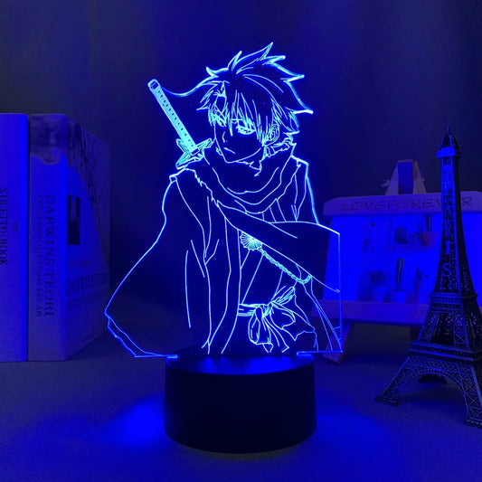 Anime Led Light Bleach Toshiro Hitsugaya // Gift Room Decor Manga 3d Lamp Toshiro Hitsugaya Bleach