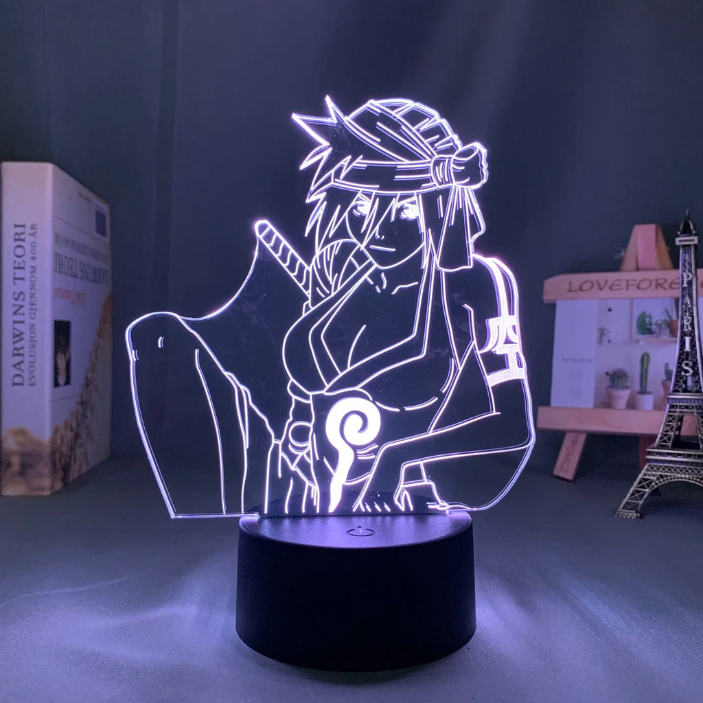 Anime Led Light Bleach Toshiro Hitsugaya // Gift Room Decor Manga 3d Lamp Toshiro Hitsugaya Bleach