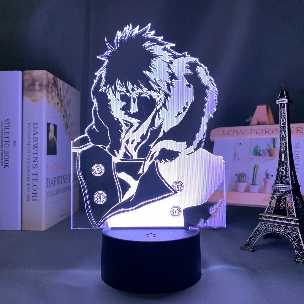 Anime Led Light Bleach Toshiro Hitsugaya // Gift Room Decor Manga 3d Lamp Toshiro Hitsugaya Bleach