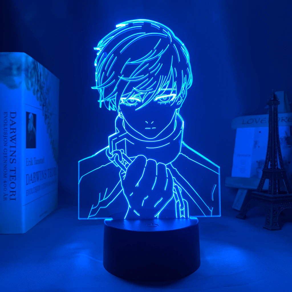 Lamp Blue Lock // Anime Led Night Light Blue Lock Yoichi Isagi for Room Decor Nightlight Lamp Blue Lock