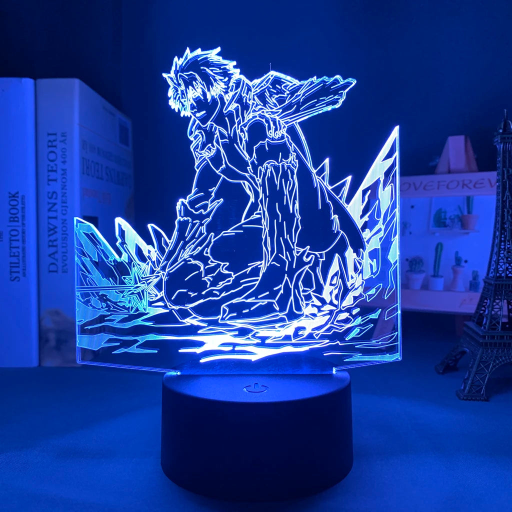 Anime Led Light Bleach Toshiro Hitsugaya // Gift Room Decor Manga 3d Lamp Toshiro Hitsugaya Bleach