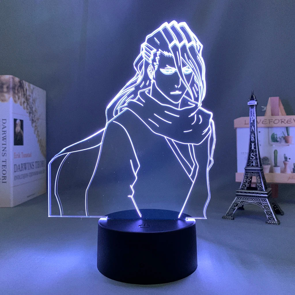 Anime Led Light Bleach Toshiro Hitsugaya // Gift Room Decor Manga 3d Lamp Toshiro Hitsugaya Bleach
